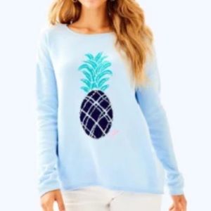 Lilly Pulitzer Blue Pineapple Sweater